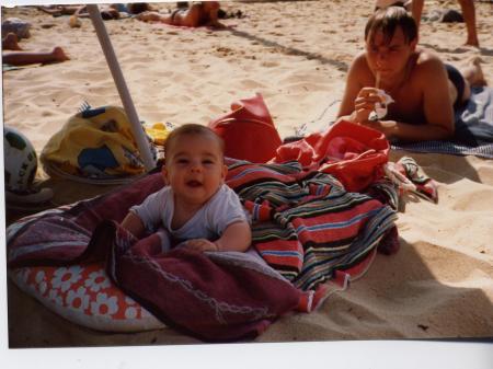 moi à la plage